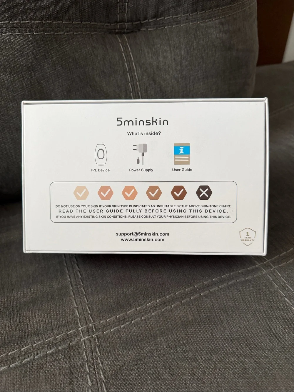 5minskin IPL Hair Removal Device - White